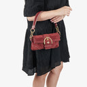 Coach Soho Suede Burgundy Shoulder Bag