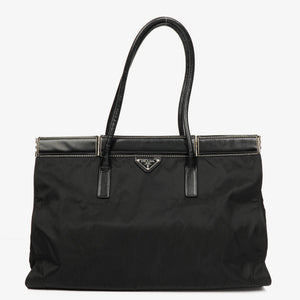 Prada Balck Nylon Tote Bag
