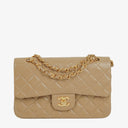 Chanel Vintage Small Classic Double Flap Bag Quilted Lambskin 24K Gold-Plated Hardware