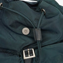 Prada Navy Tessuto Nylon Medium Twin Pockets Drawstring Backpack