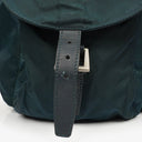 Prada Navy Tessuto Nylon Medium Twin Pockets Drawstring Backpack