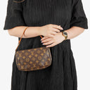 Louis Vuitton Pochette Accessoires Monogram Canvas Clutch Handbag