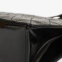 Chanel CC Black Quilted Patent Leather Handbag With 24K Gold-Plated Hardware