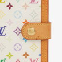 Louis Vuitton x Takashi Murakami White Monogram Multicolore Small Agenda/Notebook Cover