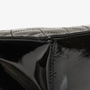 Chanel CC Black Quilted Patent Leather Handbag With 24K Gold-Plated Hardware