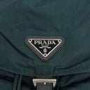 Prada Navy Tessuto Nylon Medium Twin Pockets Drawstring Backpack
