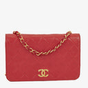 Chanel Classic Full Flap Bag Quilted Leather 24K Gold-Plated Hardware