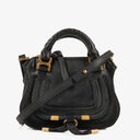 Chloe Marcie Mini Black Grained Leather Bag