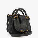 Chloe Marcie Mini Black Grained Leather Bag