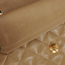 Chanel Vintage Small Classic Double Flap Bag Quilted Lambskin 24K Gold-Plated Hardware