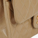 Chanel Vintage Small Classic Double Flap Bag Quilted Lambskin 24K Gold-Plated Hardware