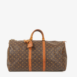 Louis Vuitton Keepall 55 Monogram Canvas Travel Bag