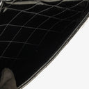 Chanel Single Flap Bag Black Quilted Patent Leather With 24K Gold-Plated Hardware