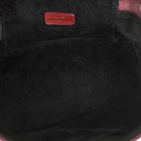 Gucci Burgundy Leather Horsebit Vanity Bag