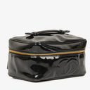Chanel Black Patent Leather Vanity Case