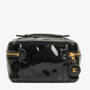 Chanel Black Patent Leather Vanity Case