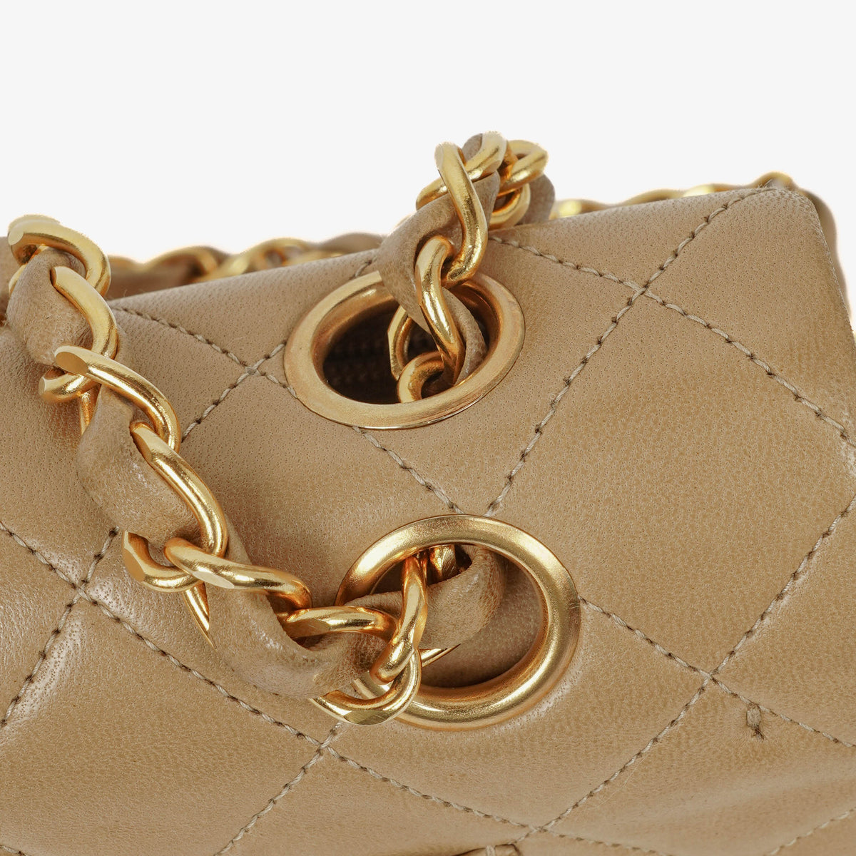Chanel Vintage Small Classic Double Flap Bag Quilted Lambskin 24K Gold-Plated Hardware