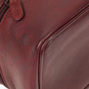 Gucci Burgundy Leather Horsebit Vanity Bag