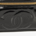 Chanel Black Patent Leather Vanity Case