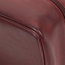 Gucci Burgundy Leather Horsebit Vanity Bag
