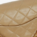 Chanel Vintage Small Classic Double Flap Bag Quilted Lambskin 24K Gold-Plated Hardware
