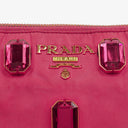 Prada Pink Nylon Tessuto Pietre Shoulder Bag