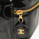Chanel Black Patent Leather Vanity Case
