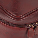 Gucci Burgundy Leather Horsebit Vanity Bag