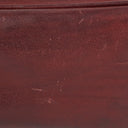 Gucci Burgundy Leather Horsebit Vanity Bag
