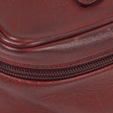 Gucci Burgundy Leather Horsebit Vanity Bag