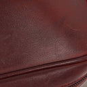 Gucci Burgundy Leather Horsebit Vanity Bag