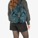 Prada Navy Tessuto Nylon Medium Twin Pockets Drawstring Backpack