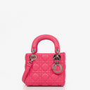 Christian Dior Mini Lady Dior Cannage Quilted Leather Bag