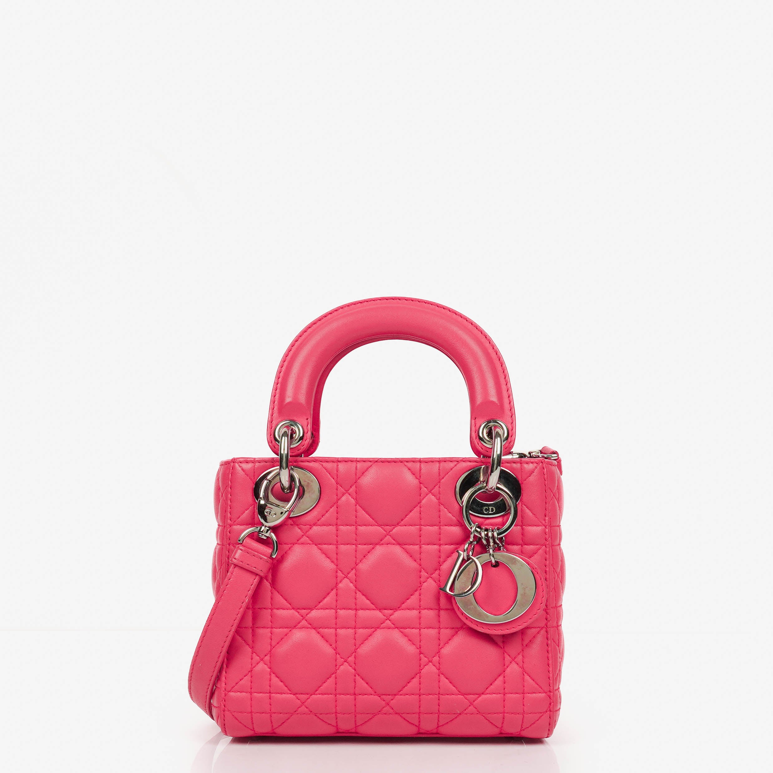 Christian Dior Mini Lady Dior Cannage Steppledertasche
