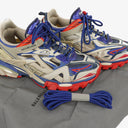 Balenciaga Track.2 Rubber Mesh Bi-Color Beige Blue Red Open Sneakers 42&nbsp;
