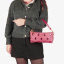 Prada Pink Nylon Tessuto Pietre Shoulder Bag