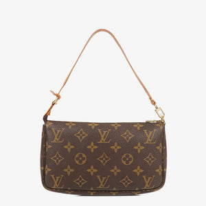Louis Vuitton Pochette Accessoires Monogram Canvas Clutch Handbag