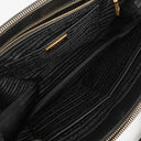 Prada Galleria Black Saffiano Lux Double Zip Tote Bag