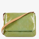 Louis Vuitton Thompson Monogram Vernis Green Leather Shoulder Bag