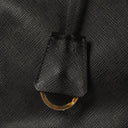 Prada Galleria Black Saffiano Lux Double Zip Tote Bag