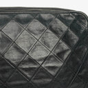 Chanel Vintage CC Black Quilted Lambskin Camera Tassel Bag