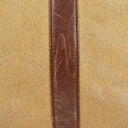 Chanel CC Beige Linen And Brown Leather Tote Bag