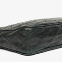 Chanel Vintage CC Black Quilted Lambskin Camera Tassel Bag