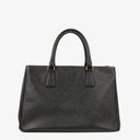 Prada Galleria Black Saffiano Lux Double Zip Tote Bag