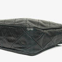 Chanel Vintage CC Black Quilted Lambskin Camera Tassel Bag