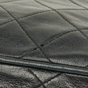 Chanel Vintage CC Black Quilted Lambskin Camera Tassel Bag
