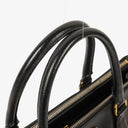 Prada Galleria Black Saffiano Lux Double Zip Tote Bag