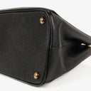 Prada Galleria Black Saffiano Lux Double Zip Tote Bag