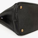 Prada Galleria Black Saffiano Lux Double Zip Tote Bag
