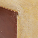 Chanel CC Beige Linen And Brown Leather Tote Bag